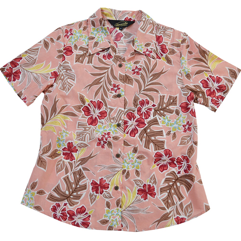 レディース アロハシャツ ハッピーリゾート Happy Resort オープンシャツ 沖縄 結婚式 ウェディング 結婚 プレゼント ギフト