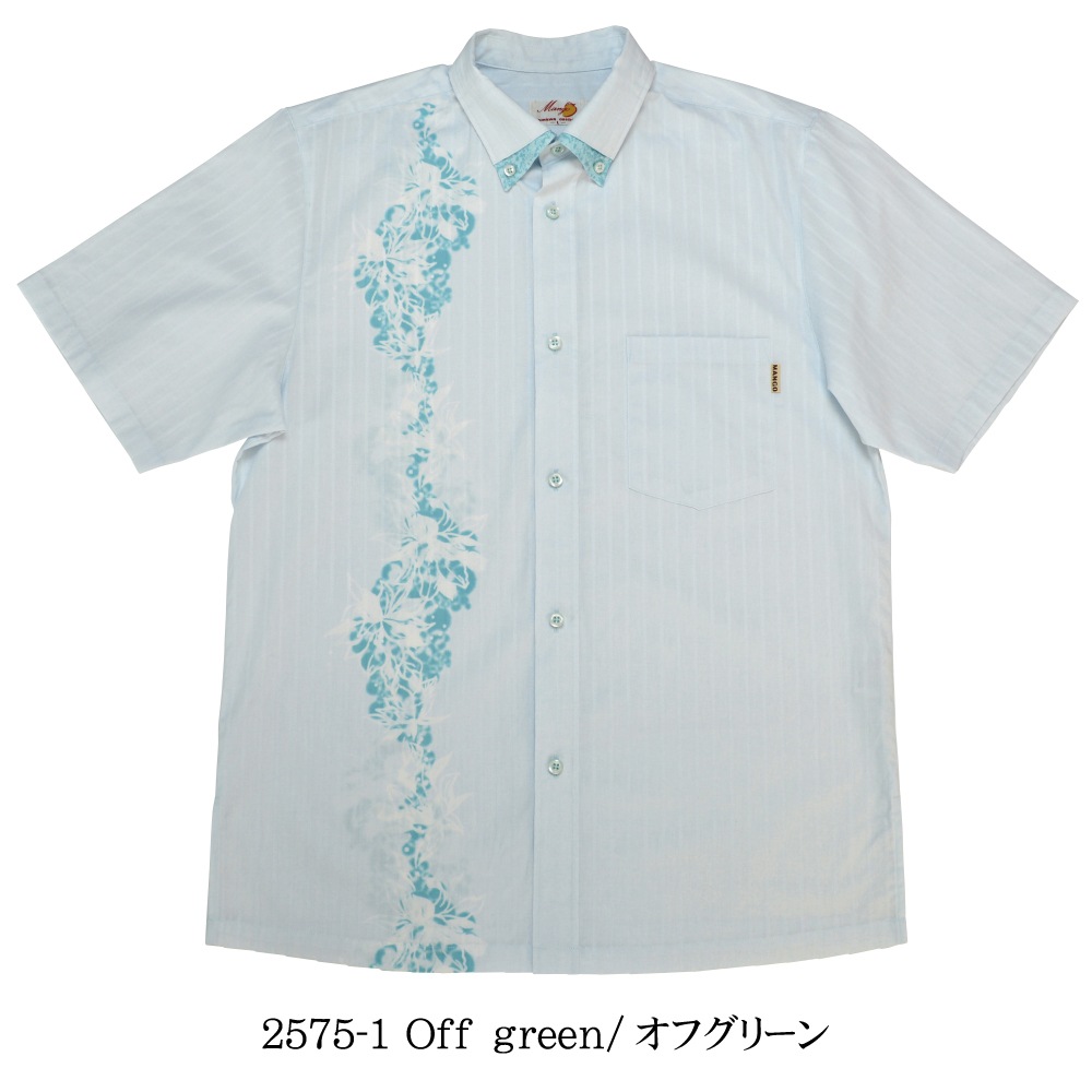 メンズ トランジェントフラワー ボタンダウン（ビジネスフィット）