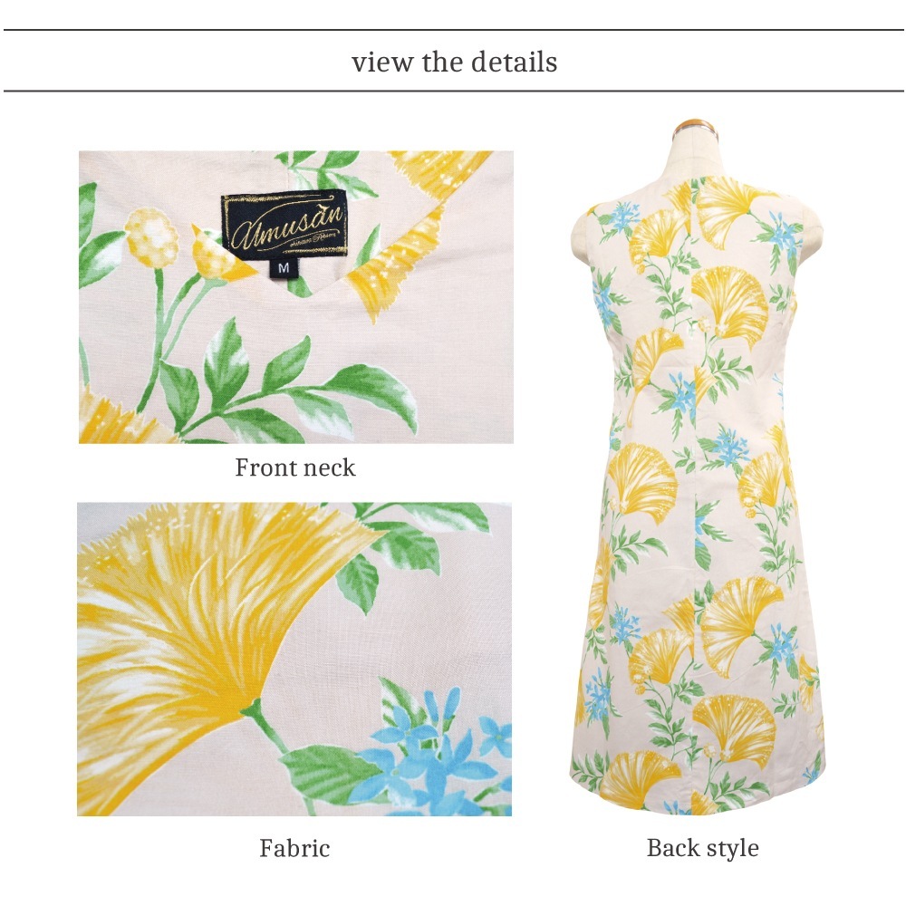 かりゆしワンピース ティンク&ベール VネックAライン ノースリーブ レディース