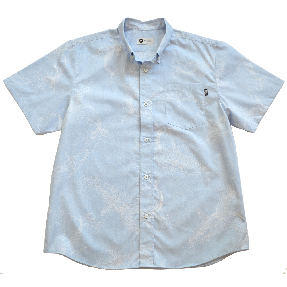 2026年新作】かりゆしウェア かりゆし メンズ KUJIRA クジラ 鯨 ボタン