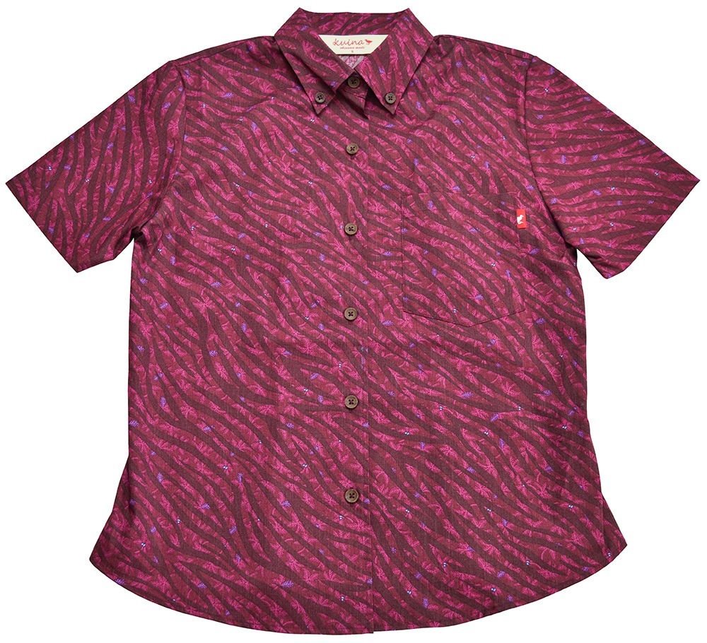 かりゆしウェア かりゆし レディース スポットパーム ボタンダウン レディース マンゴプラス MANGOPLUS アロハシャツ 結婚式 ウェディング 結婚 プレゼント ギフト