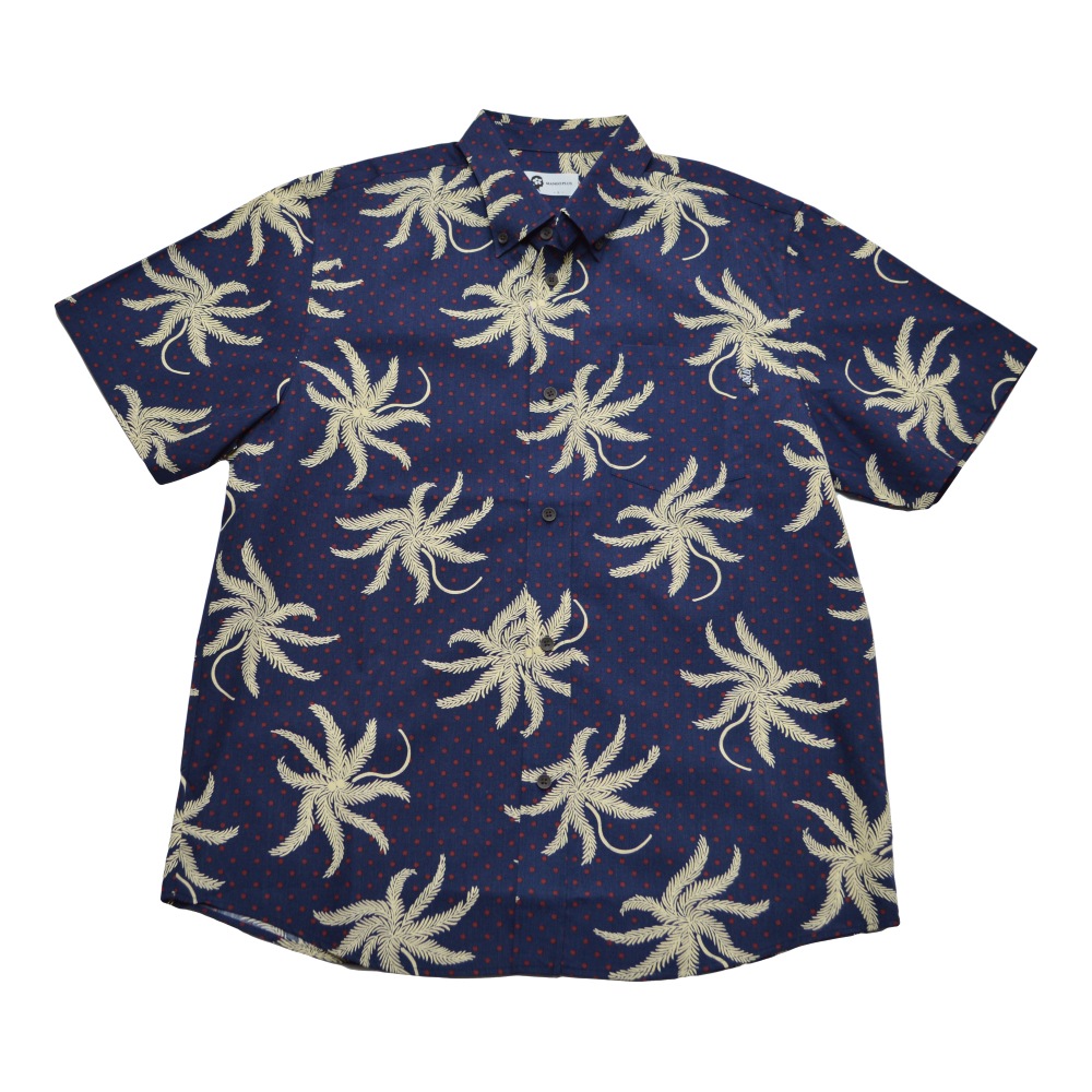 【2026年新作】かりゆしウェア かりゆし メンズ フェーカジ椰子 ボタンダウン レギュラーフィット MANGOPLUS マンゴプラス メンズ アロハシャツ 結婚式 ウェディング 結婚 プレゼント ギフト
