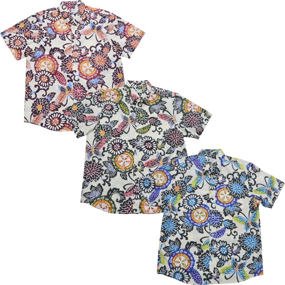 【2026年新作】かりゆしウェア かりゆし メンズ ゴーヤビンガタ 紅型 ボタンダウン レギュラーフィット MANGOPLUS マンゴプラス メンズ アロハシャツ 結婚式 ウェディング 結婚 プレゼント ギフト