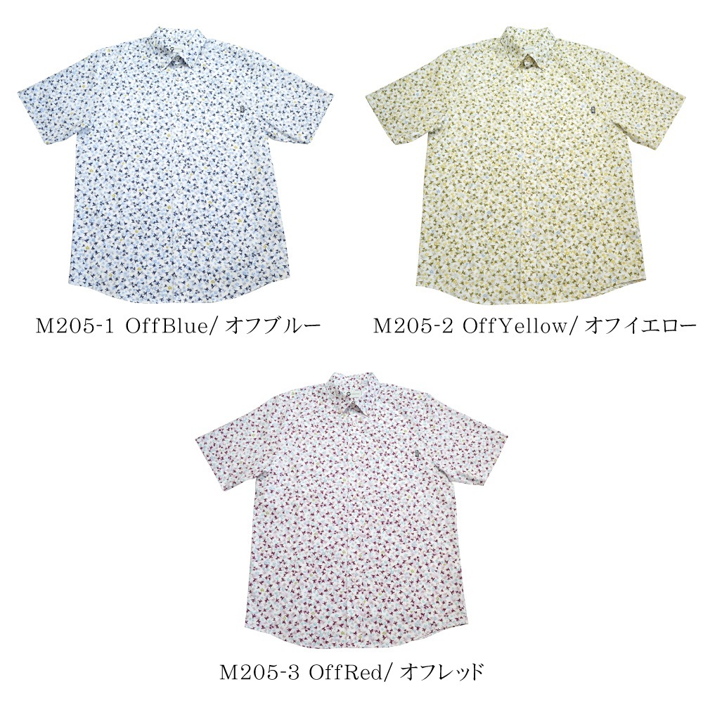 メンズ ストレリチア小柄 ボタンダウン(ビジネスフィット) | (MANGOPLUS マンゴプラス メンズ かりゆしウェア アロハシャツ)