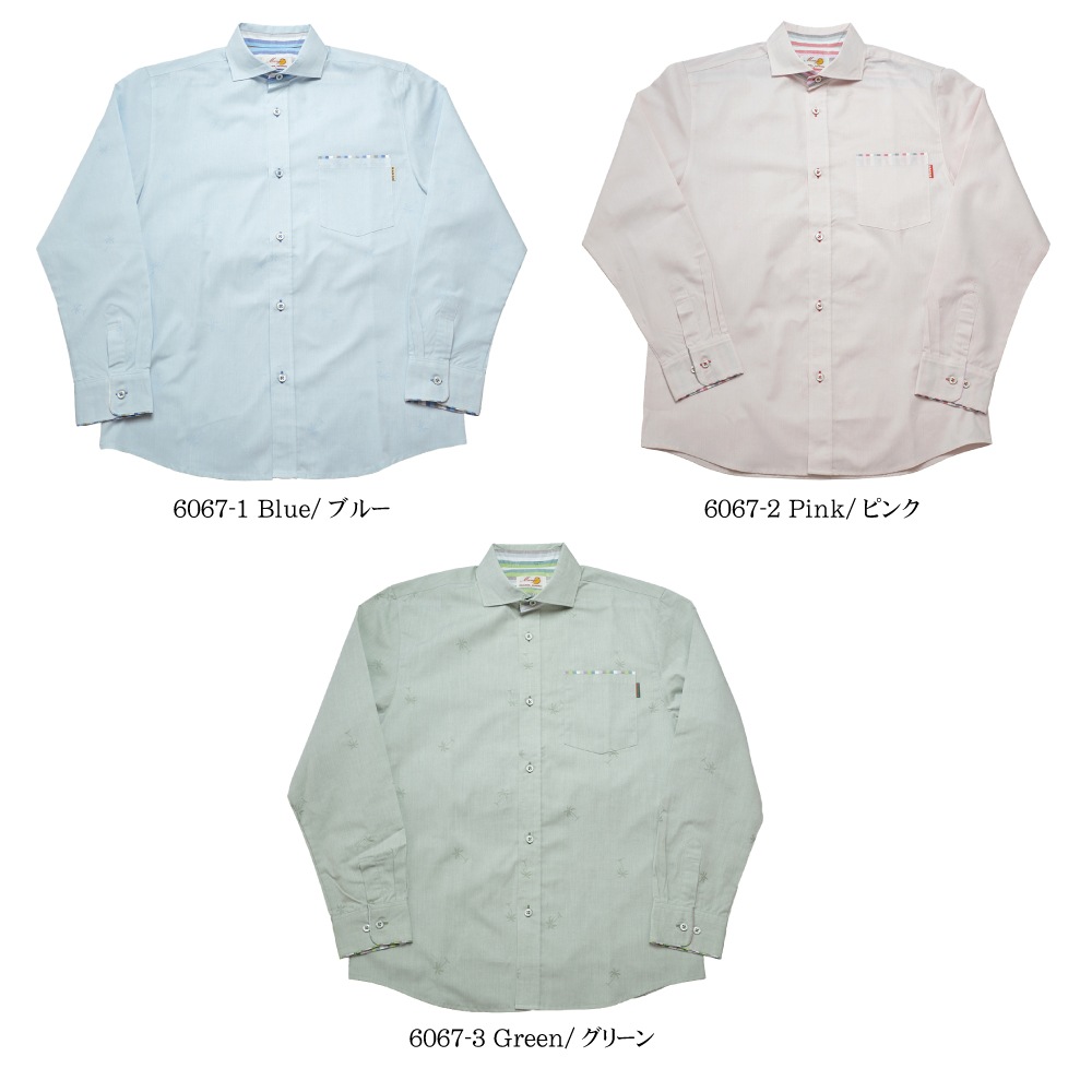 新品未使用☆N.T.R.L 　ちりめん　長袖　かりゆし　男女兼用　メンズM 新品未使用☆N.T.R.L ちりめん 長袖 かりゆし 男女兼用 メンズM