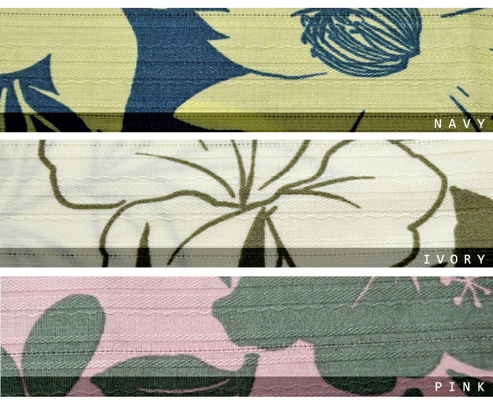 かりゆしワンピース シルエットフラワー ボートネックワンピース