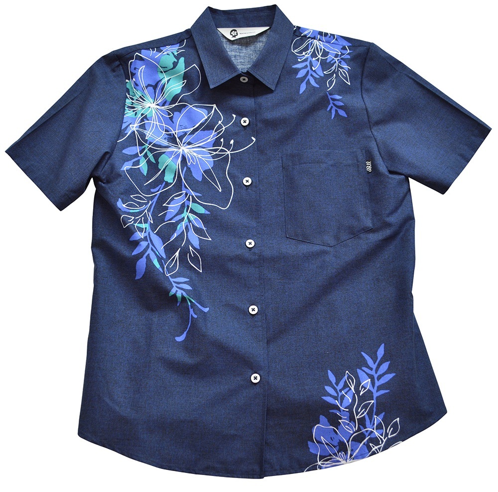 かりゆしウェア かりゆし レディース フイリソシンカ レギュラーカラー MANGOPLUS マンゴプラス レディース アロハシャツ 結婚式 ウェディング 結婚 プレゼント ギフト