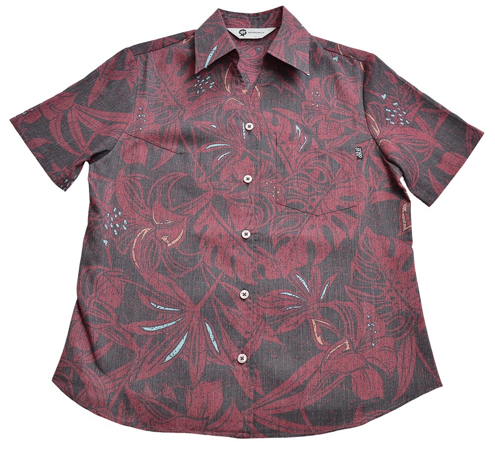 かりゆしウェア かりゆし レディース 百合モンステラ スキッパー| MANGOPLUS マンゴプラス レディース 沖縄 アロハシャツ 結婚式 ウェディング 結婚 プレゼント ギフト