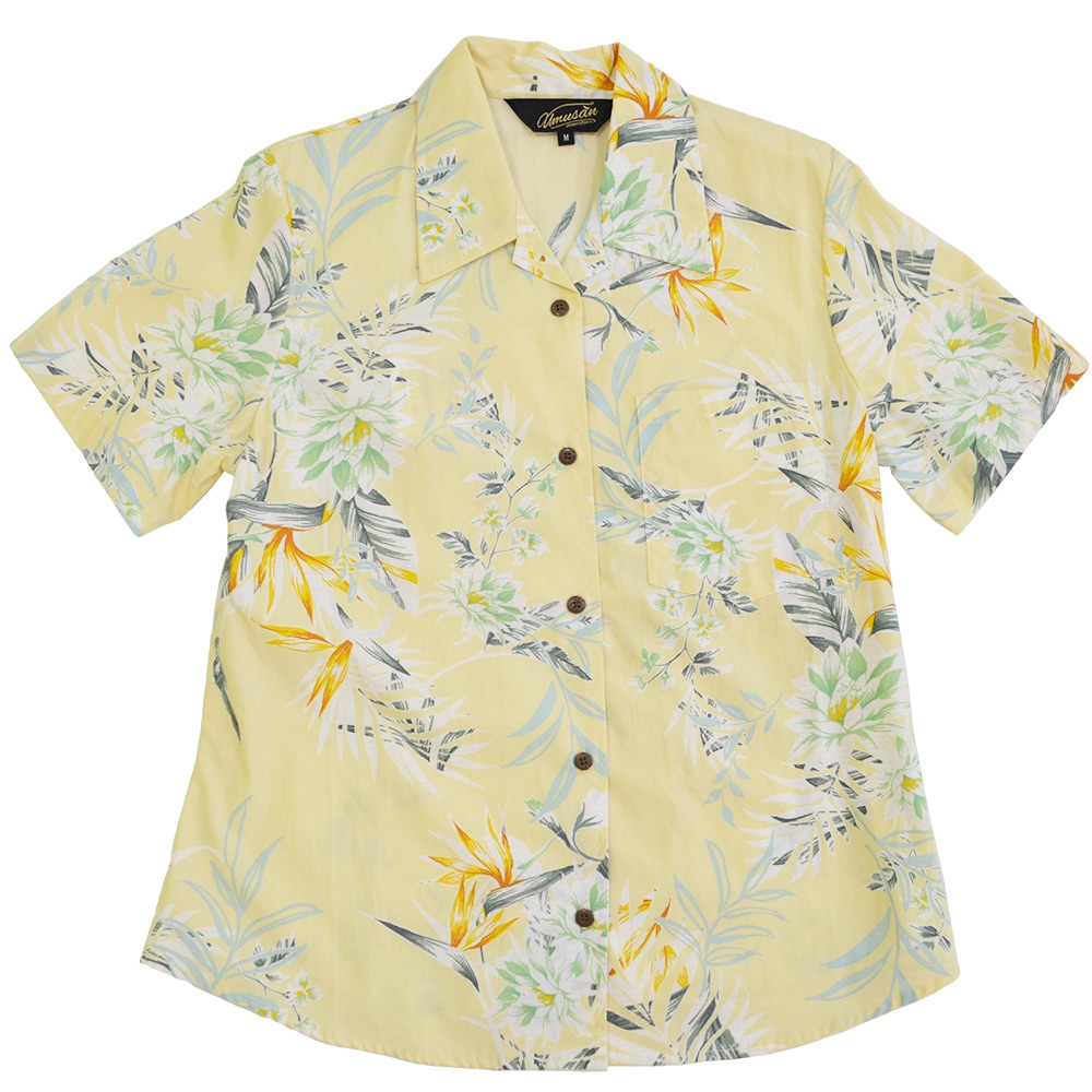 レディース アロハシャツ ス サニーフラワー オープンシャツ Sunny
