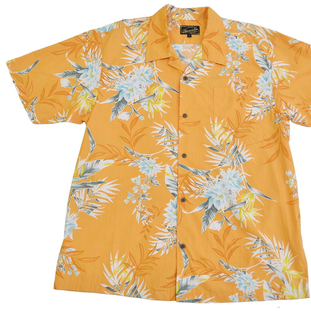 アロハシャツ サニーフラワー オープンシャツ ゆったりタイプ Sunny Flower 沖縄 結婚式 ウェディング 結婚 プレゼント ギフト