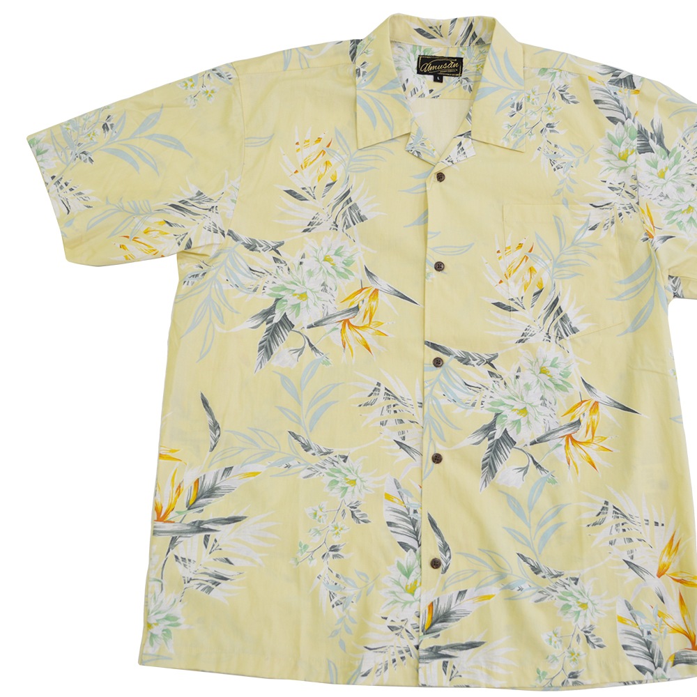 アロハシャツ サニーフラワー オープンシャツ ゆったりタイプ Sunny Flower 沖縄 結婚式 ウェディング 結婚 プレゼント ギフト