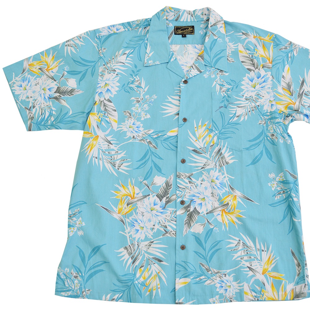 アロハシャツ サニーフラワー オープンシャツ ゆったりタイプ Sunny Flower 沖縄 結婚式 ウェディング 結婚 プレゼント ギフト