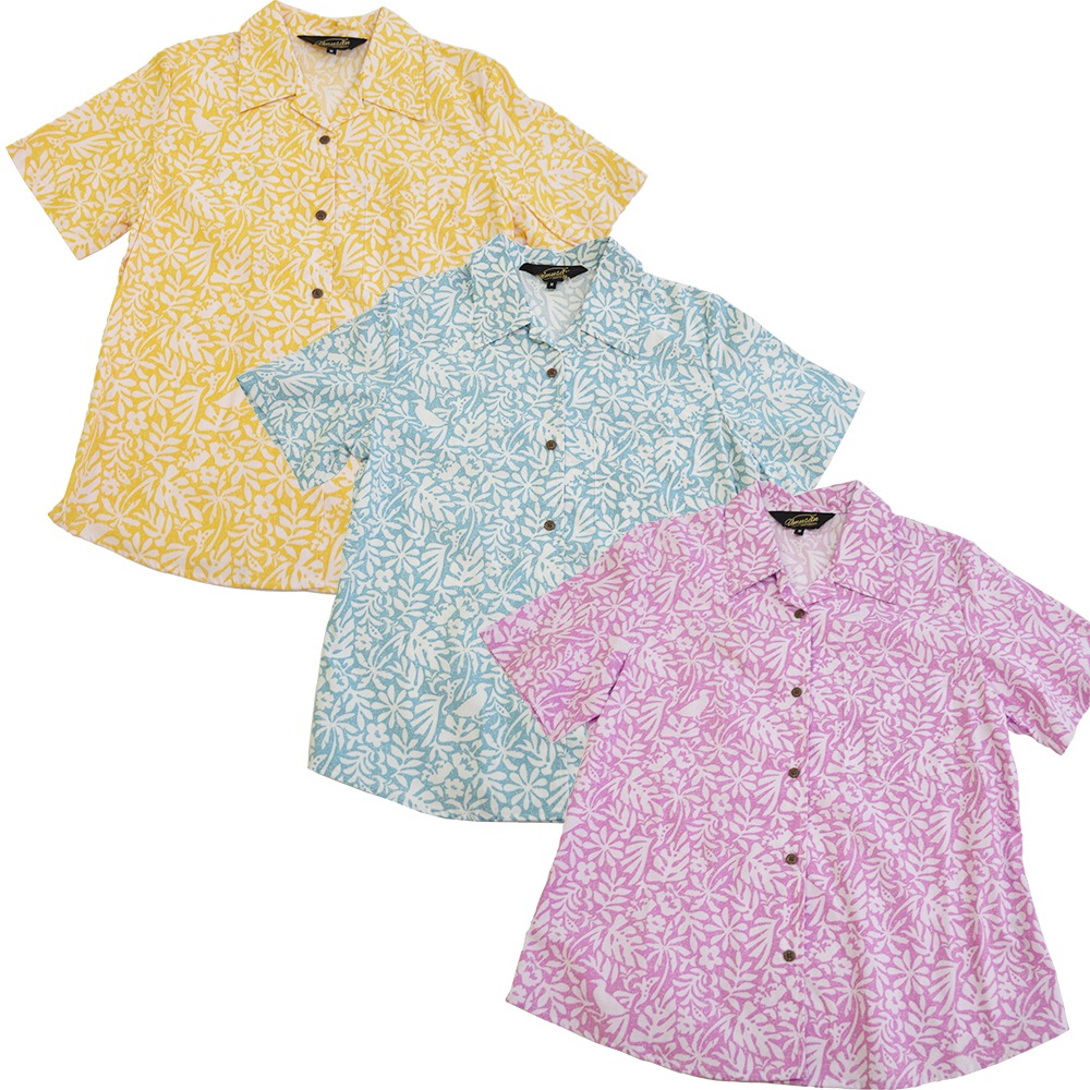 レディース アロハシャツ ス クイナリーフ オープンシャツ Quina Reaf 沖縄