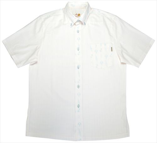 メンズ 小柄かすり ボタンダウン（ビジネスフィット）