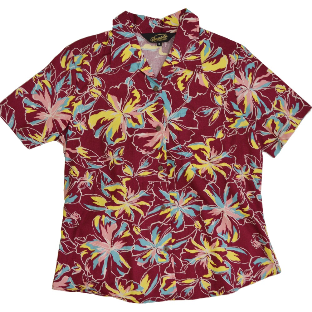 レディース アロハシャツ ハイビーカラフル オープンシャツ Hiby Colorful 沖縄 結婚式 ウェディング 結婚 プレゼント ギフト