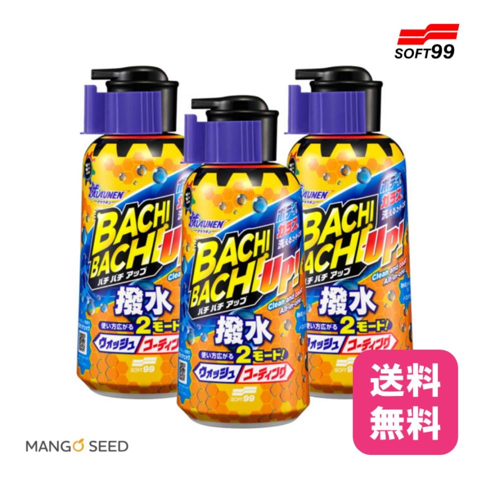 SOFT99 ALAUNEN バチバチアップ ウォッシュ＆コート 3本セット