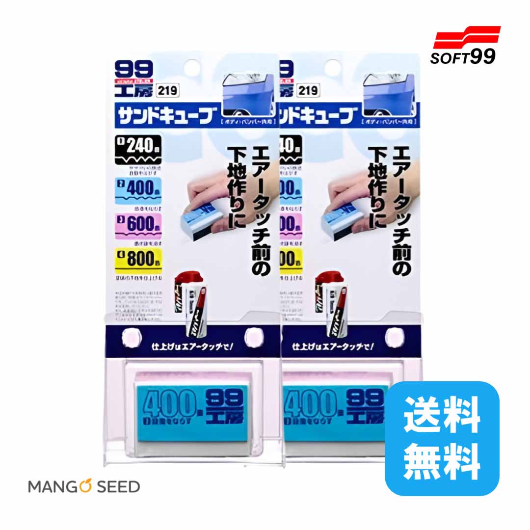 SOFT99 99工房 サンドキューブ 2個