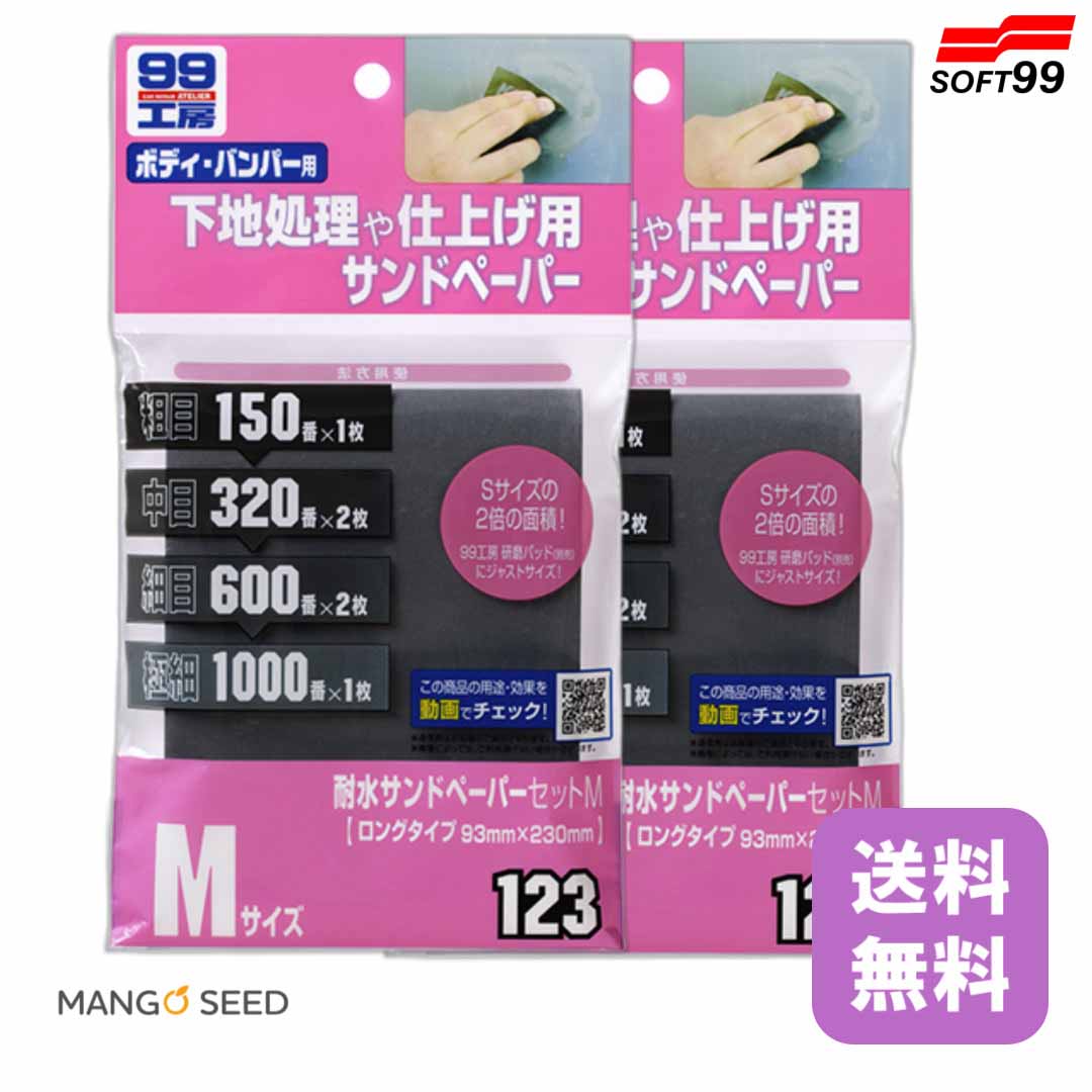 SOFT99 耐水サンドペーパーセットM 2個