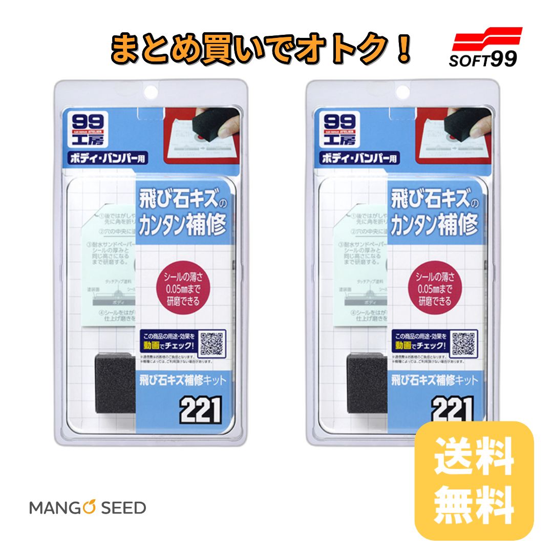 SOFT99 99工房 飛び石キズ補修キット 2個セット