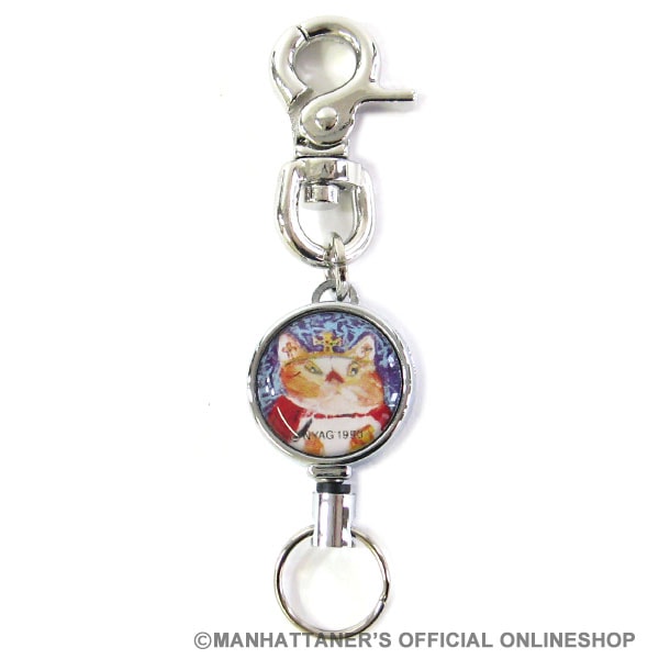 リール付きキーチャーム 「暴君シゲオ」 | ファッション雑貨,キー