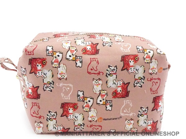 和雑貨 ポーチ(大) 「まねき猫総覧」 | <FONT size=2 color=