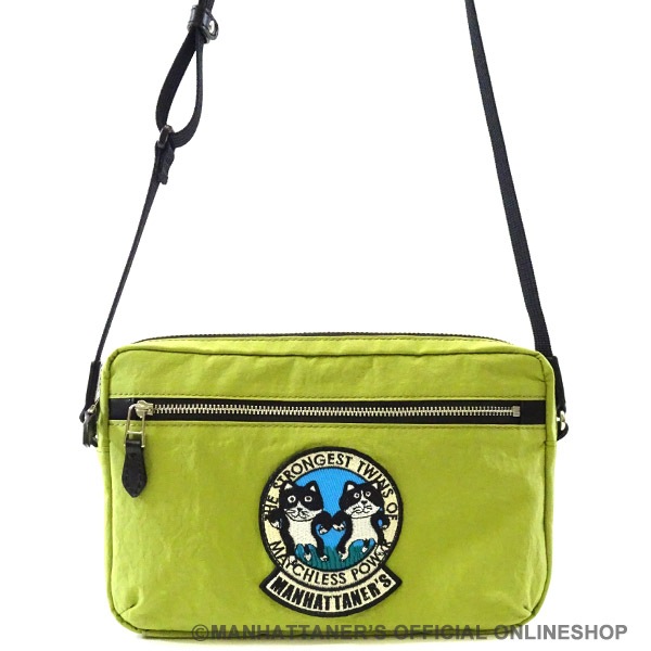 ワッペン ミニショルダーバッグ 最強の双子猫の帰還 バッグ ショルダーバッグ マンハッタナーズ オフィシャル オンライン ショップ