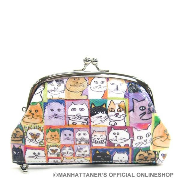 マルチ 親子がま口「猫社会」 | 財布,ガマ口財布