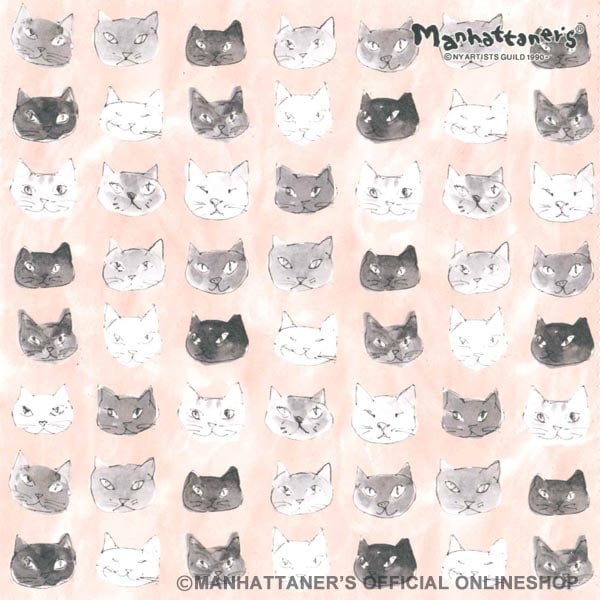 メガネクロス 「マカロンピンクの猫顔」0070 | メガネ関連