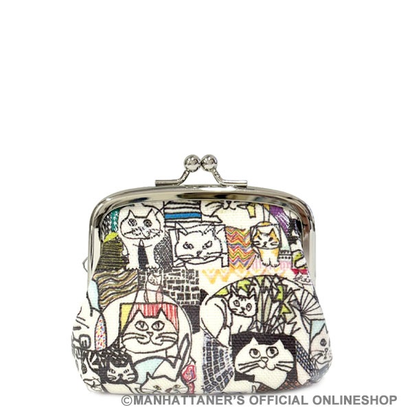 マルチ がま口「猫はエンドレス」 | 財布,ガマ口財布