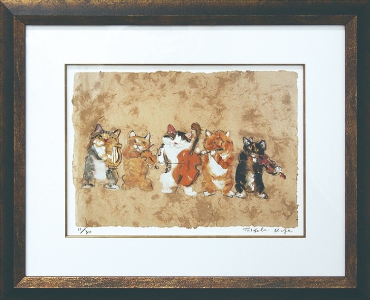 版画 「猫五重奏団」 | 版画 | マンハッタナーズ オフィシャル