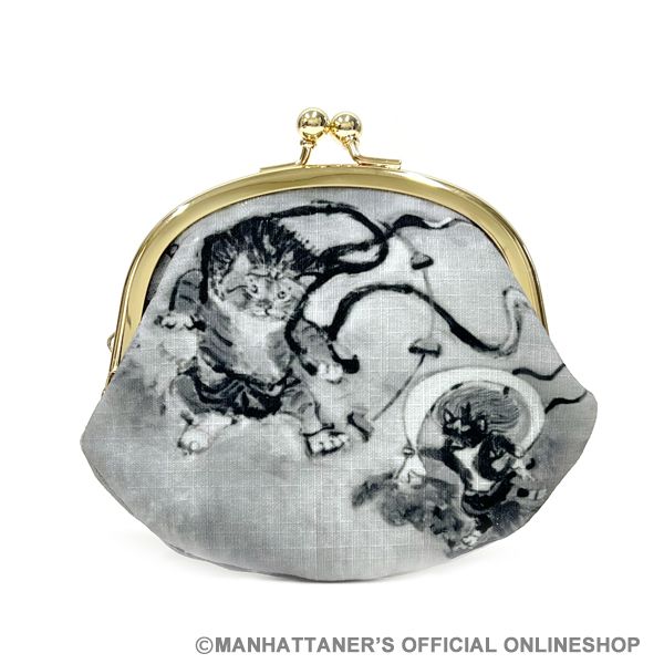 あられ がま口ポーチ「フウちゃん、ライちゃん」 | <FONT size=2 color 