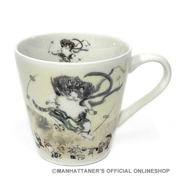 マンハッタナーズ　ピアノ弾きフェデリコ 和食器 マグカップ「怖ろしや、フェデリコ雷神」 | <FONT size=2
