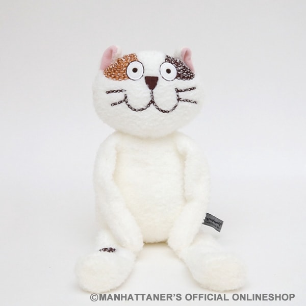 マンハッタナーズ 特大サイズ ぬいぐるみ くたくた猫M「トビミケ」 | ぬいぐるみ | マンハッタナーズ