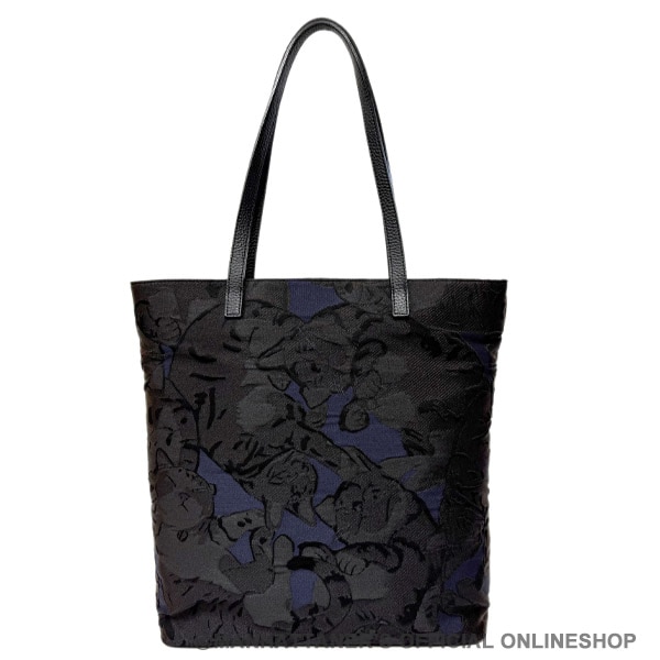 未使用級✨ゲンテン ジャガード トートバッグ A4対応 モノグラム 立体刺繍 未使用級✨ゲンテン ジャガード トートバッグ A4対応 モノグラム 立体