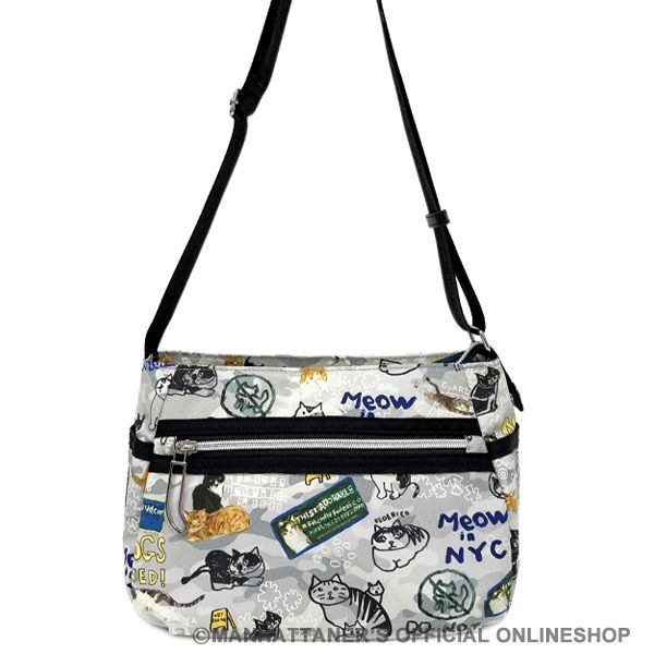 【未使用】マンハッタナーズ　スクエア　2WAYバッグ　ショルダーバッグ NEWライトトラベル ショルダーバッグ サイドポケット付き「NY