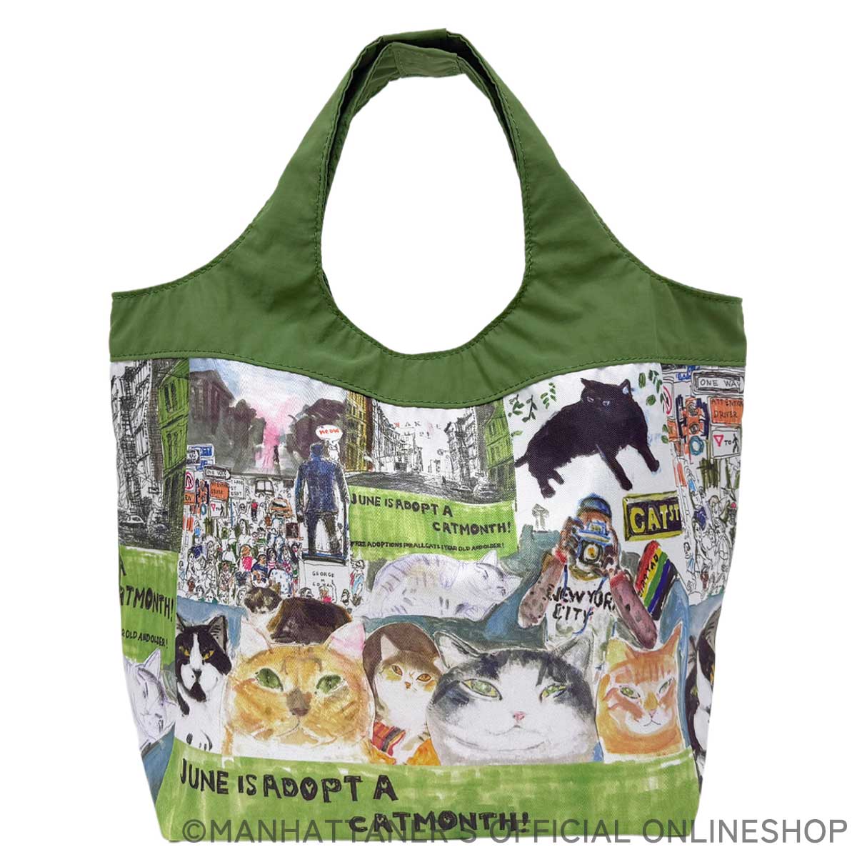 NEW コンパクトバッグ 横長ミニサイズ「NY猫絵暦 六月」 | バッグ