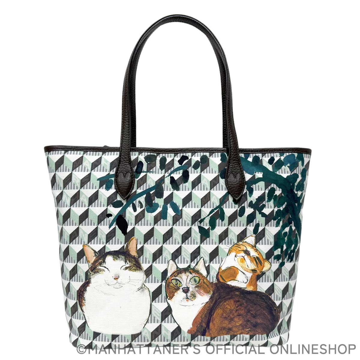 モノグラム トートバッグ「ごきげんなモノグラム」ミント | バッグ