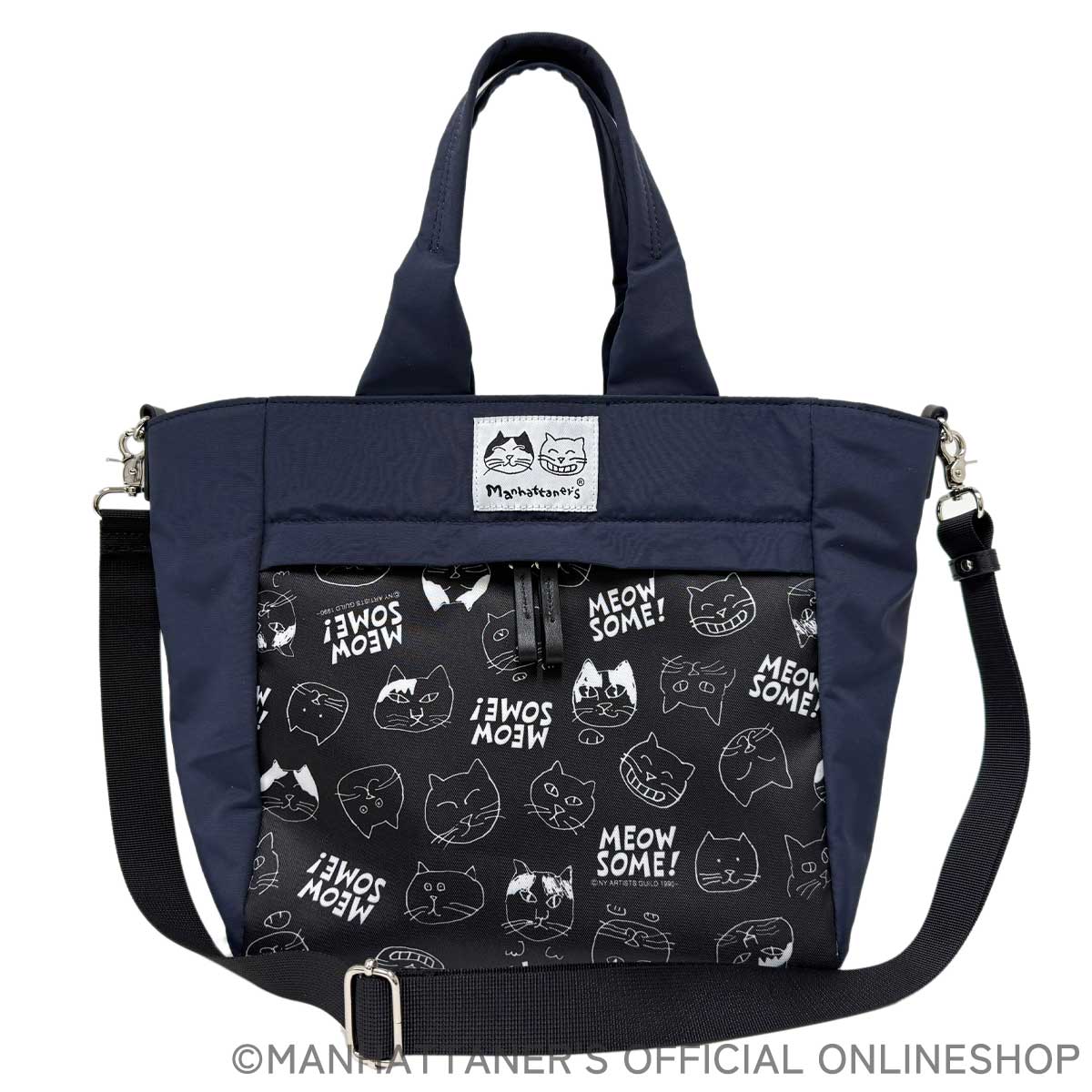 【未使用】マンハッタナーズ　2WAYトートバッグ アベニュー 2WAYトートバッグ 「ミャウサム社会」 | <FONT size=2