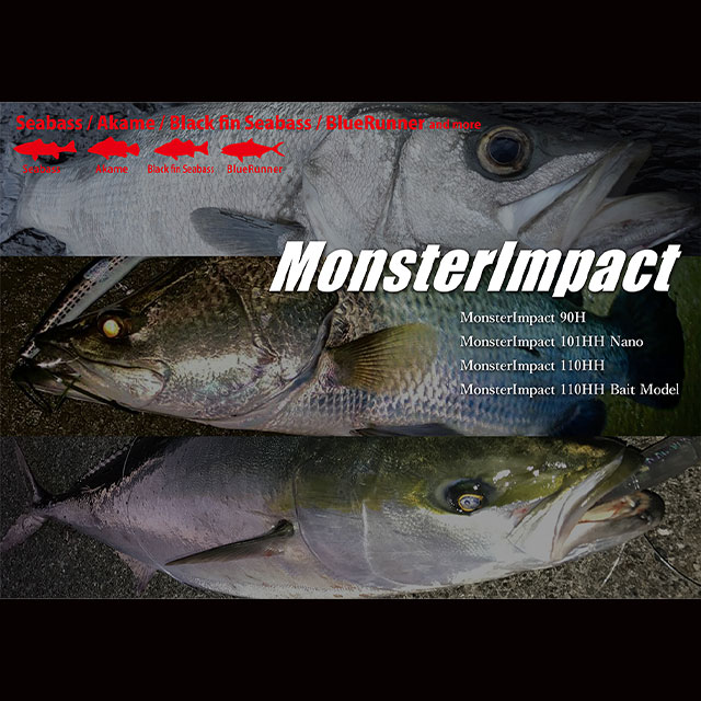 リップルフィッシャー　モンスターインパクト　110HH ベイト　青物モデル Amazon.co.jp: RippleFisher MonsterImpact 110HH Bait-Model