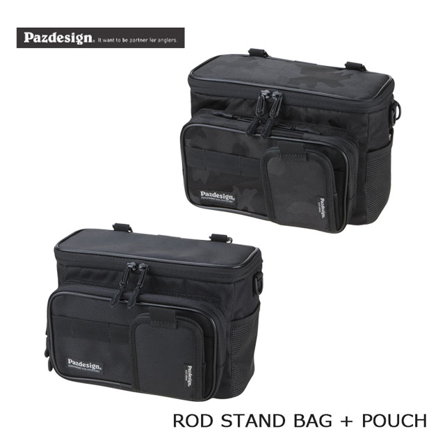 スカルデザイン バスロッド 専用ケース付き パズデザイン ロッドスタンドバッグ＋ポーチ PAC-402 | ケース