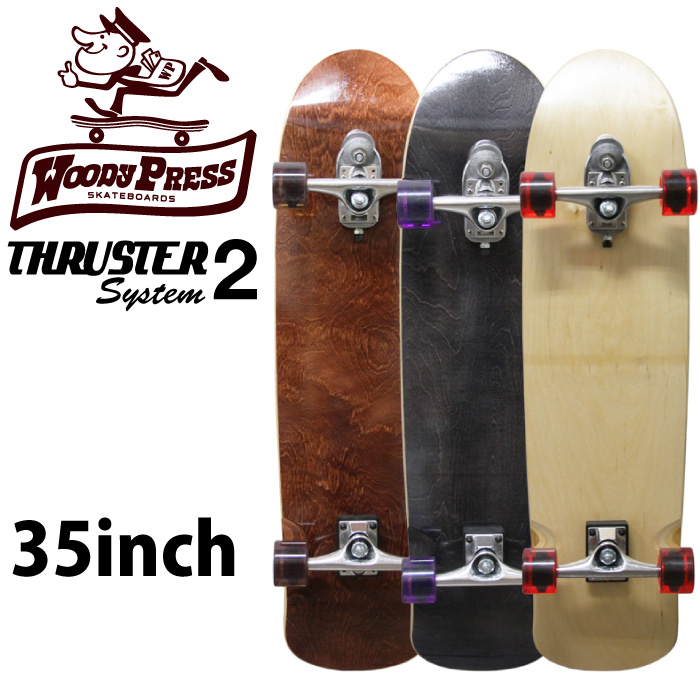 最新発見 サーフスケート スケートボード 35 PRESS WOODY コンプリート スケートボード