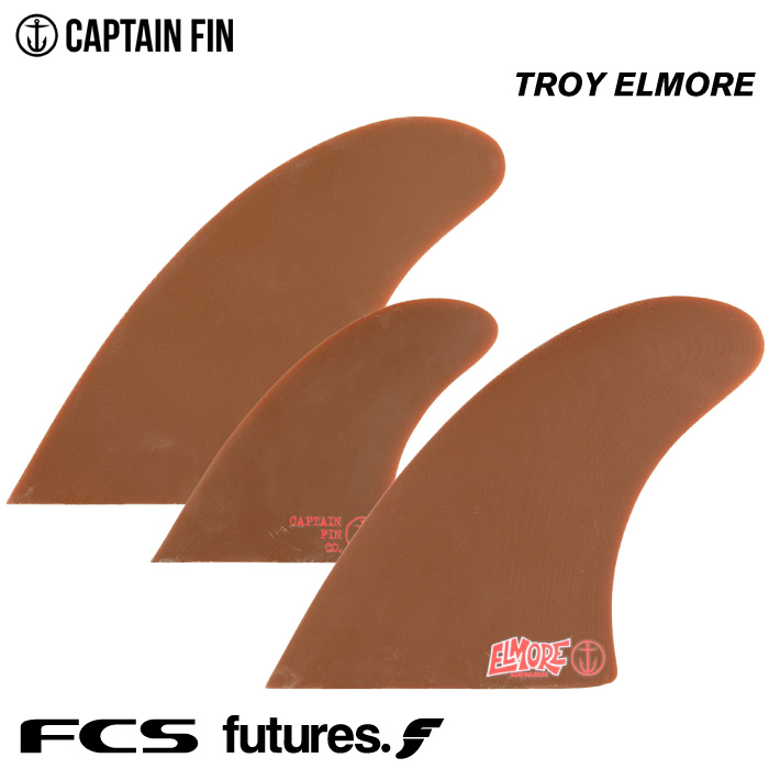 CAPTAIN FIN キャプテンフィン　エルモア ツイン+1 5.65 ショートボード用フィン CAPTAIN FIN CO. キャプテンフィン TROY