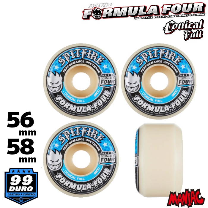 スケートボードウィール SPITFIRE スピットファイヤー F4 FORMULA FOUR スケートボードウィール SPITFIRE スピットファイヤー F4 FORMULA FOUR