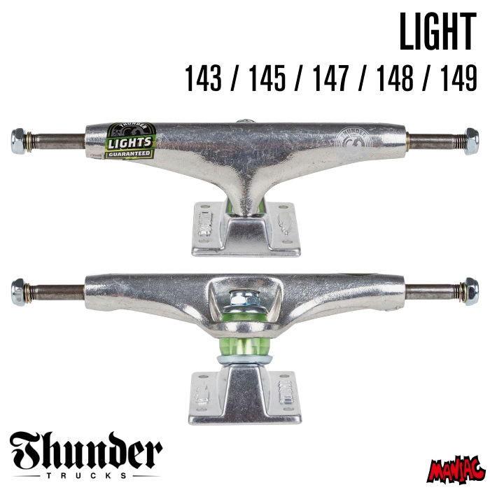 スケートボード thunder light143 1set スケートボード スケボー トラック THUNDER TRUCK LIGHT サンダー