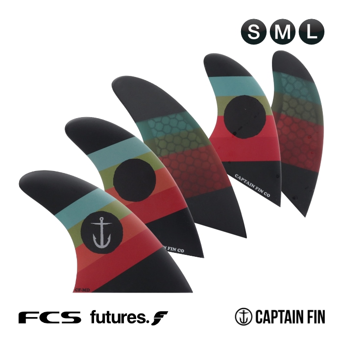 サーフィン・ボディボード CAPTAIN FIN-CF-LAR-GE- 5 FIN 4.75 サーフィン フィン キャプテンフィン ショートボード用 CAPTAIN FIN CO