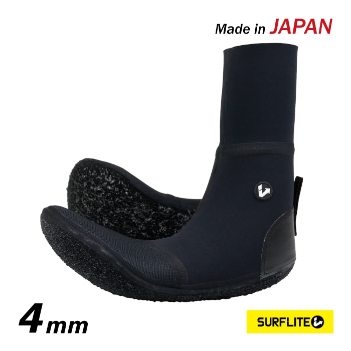 サーフライト ブーツ サーフィン 4mm サーフブーツ SURFLITE BLACK