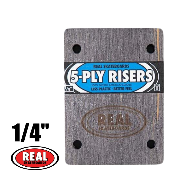 スケートボード スケボー ライザーパッド REAL リアル RISERS PAD