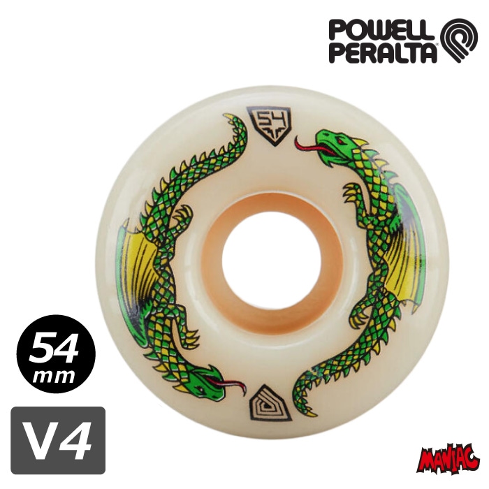 Powell 54mm V4 ドラゴンフォーミュラ 93Aウィール Powell 54mm V4 ドラゴンフォーミュラ 93Aウィール スケートボード