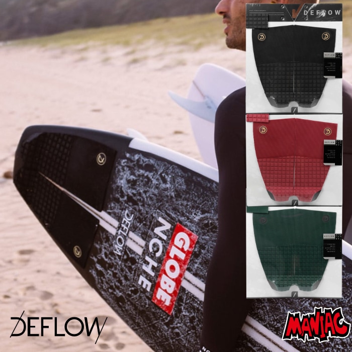 【デッキパット/フィン付き】サーフボード デッキパッド サーフィン DEFLOW デフロウ デフロー ショートボード用