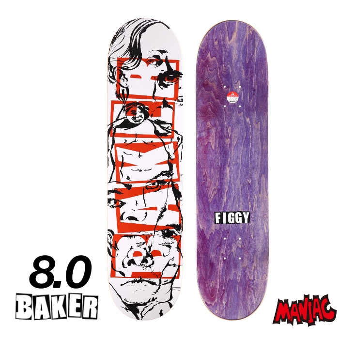 毎日割】スケボー デッキ ベイカー BAKER FIGGY PEOPLE DECK 8.0